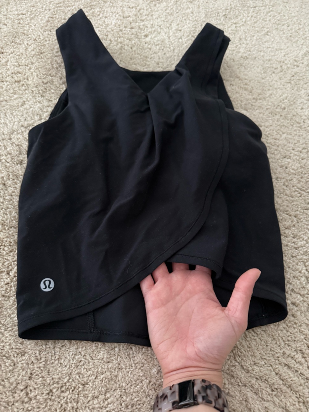 Lululemon Nulu Twist-Back Yoga Black Bra Top - Picture 6 of 6
